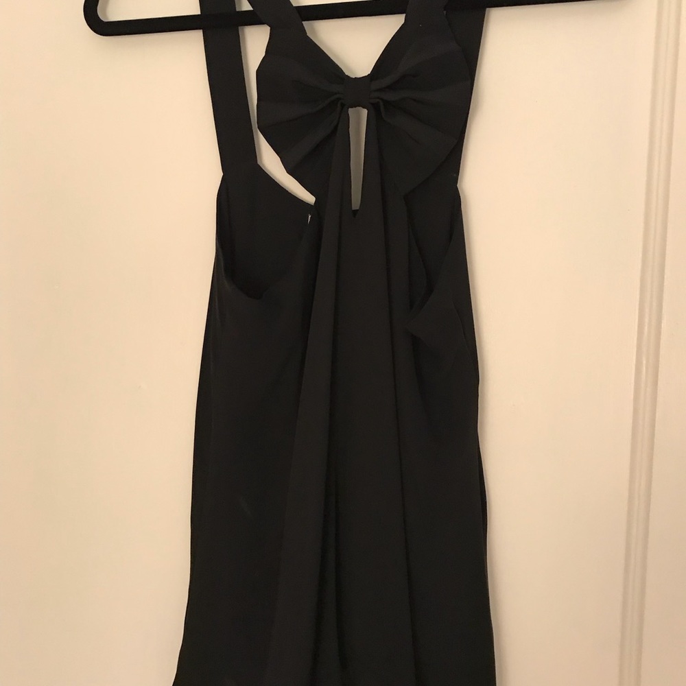 Parker Black bow top sz S